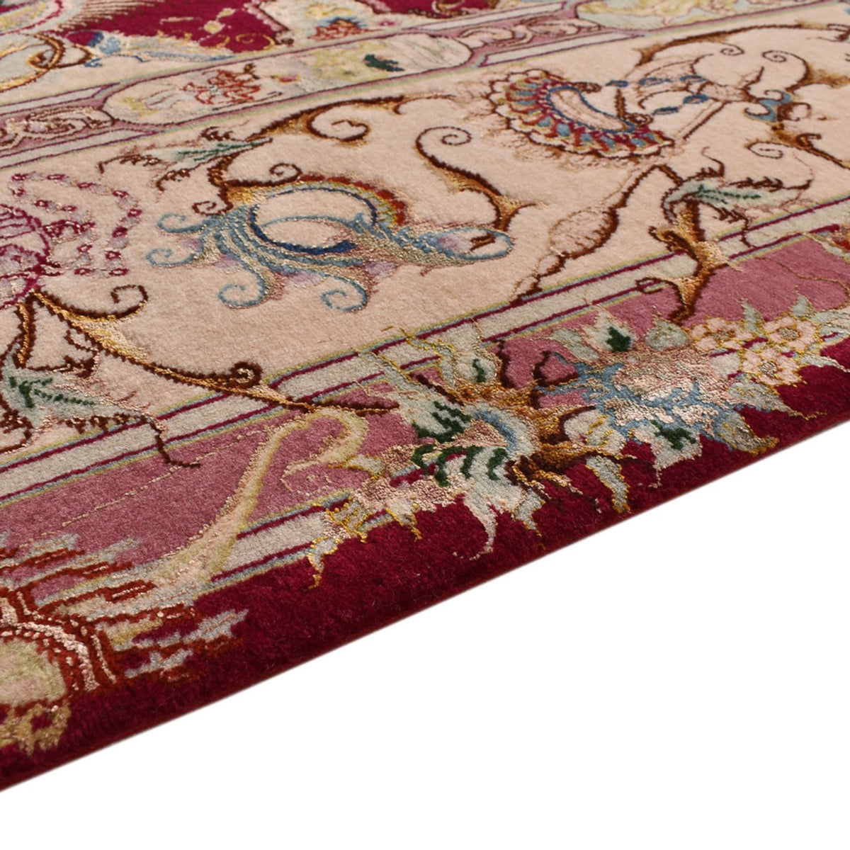 Alfombra Persa - Tabriz - Real - 305 x 198 cm - rojo
