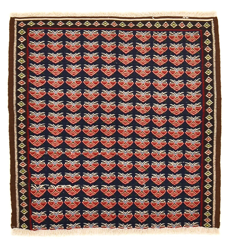Alfombra Kelim - Oriental cuadrado  - 66 x 66 cm - multicolor
