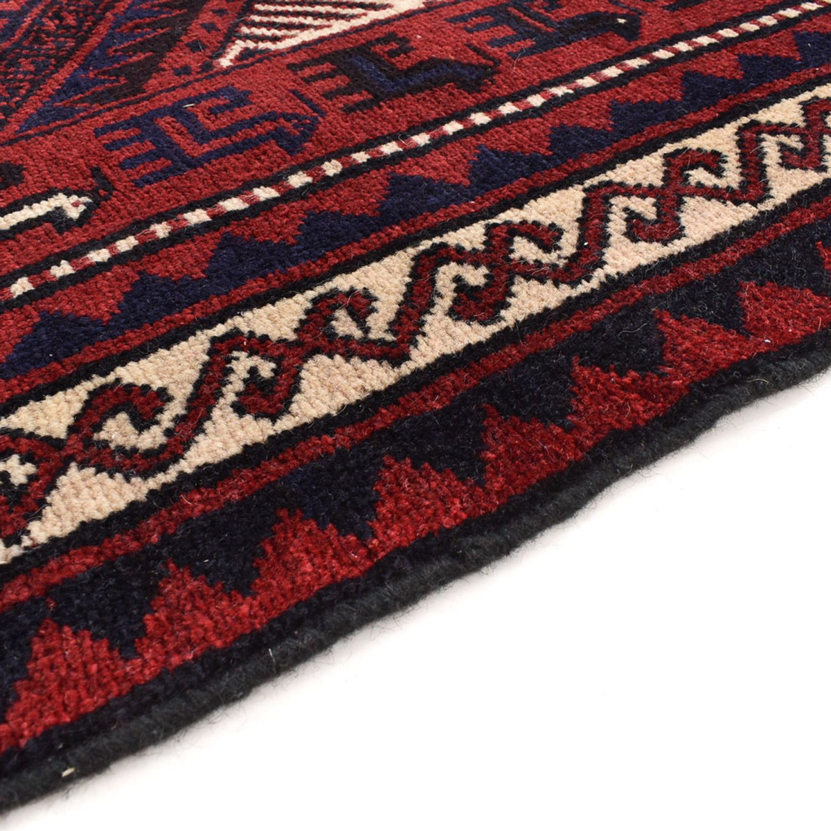 Alfombra persa - Nómada - 260 x 217 cm - rojo burdeos
