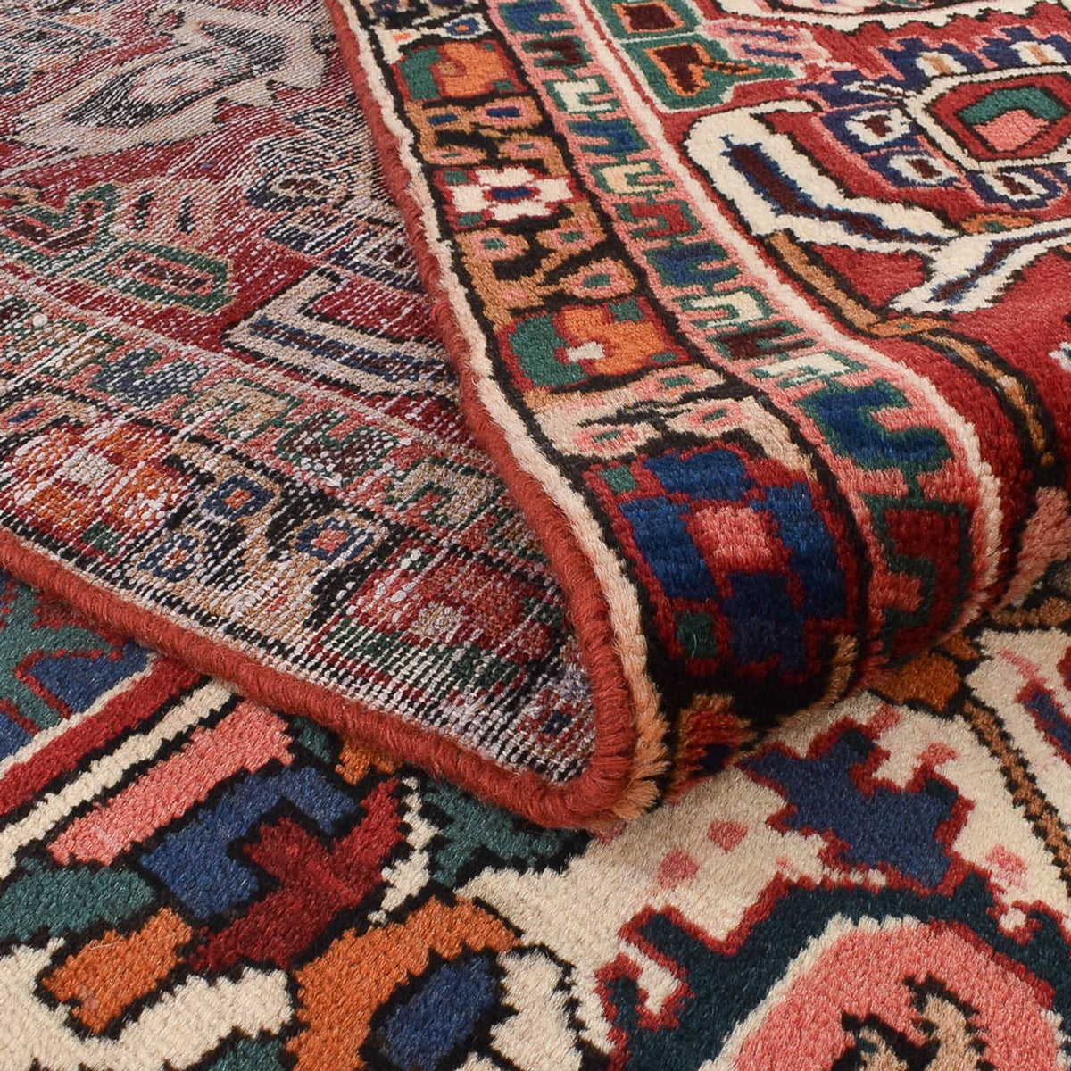 Alfombra persa - Nómada - 380 x 320 cm - rojo