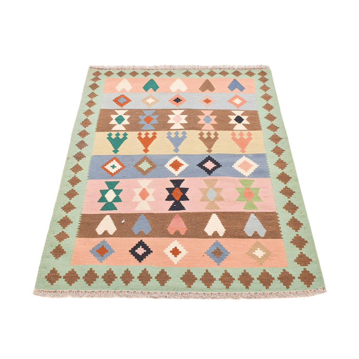 Alfombra Kelim - Oriental - 156 x 109 cm - multicolor