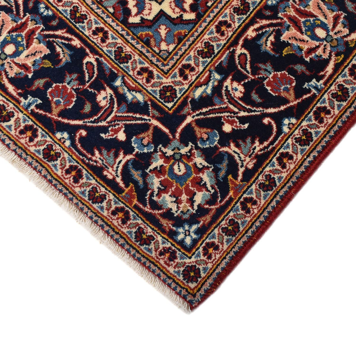 Alfombra persa - Keshan - 205 x 132 cm - rojo