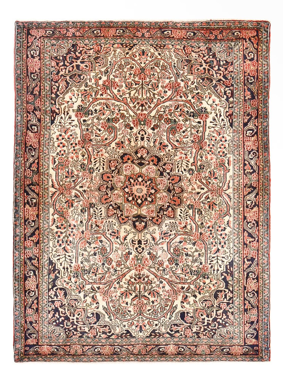 Alfombra persa - Nómada - 196 x 142 cm - multicolor