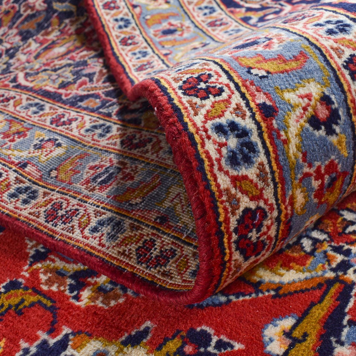 Alfombra persa - Keshan - 487 x 300 cm - rojo