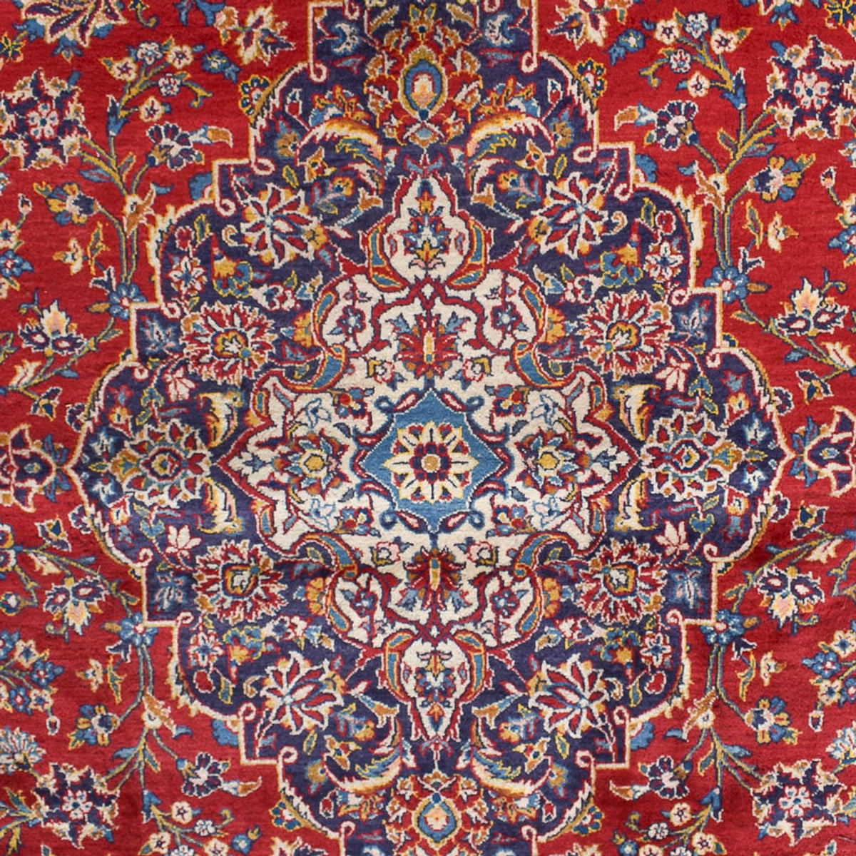 Alfombra persa - Keshan - 455 x 301 cm - rojo