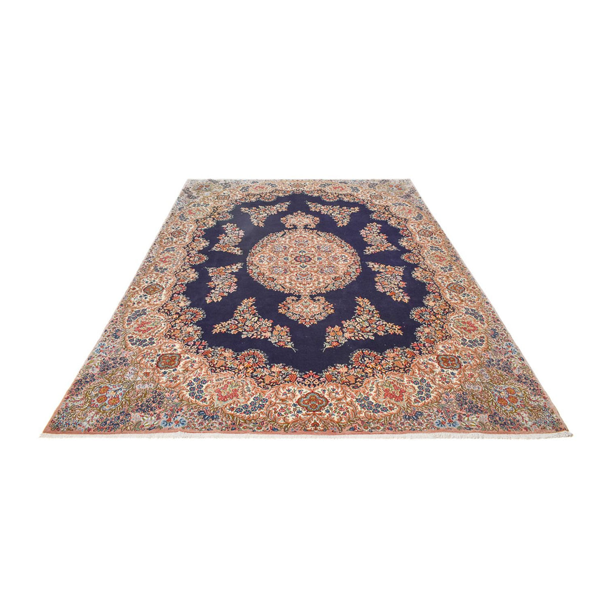 Alfombra persa - Real - 340 x 257 cm - azul oscuro