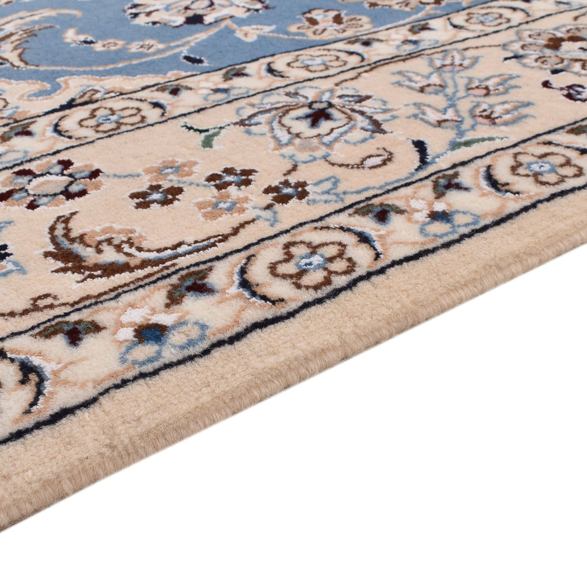 Alfombra Persa - Nain - Real - 242 x 158 cm - azul