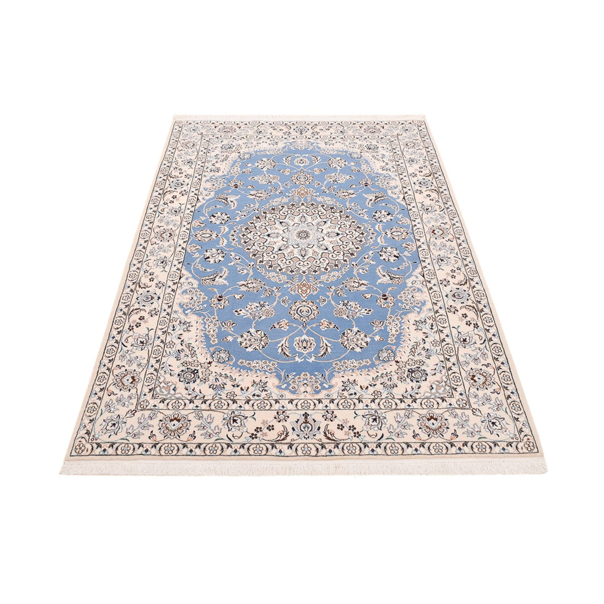 Alfombra Persa - Nain - Real - 242 x 158 cm - azul