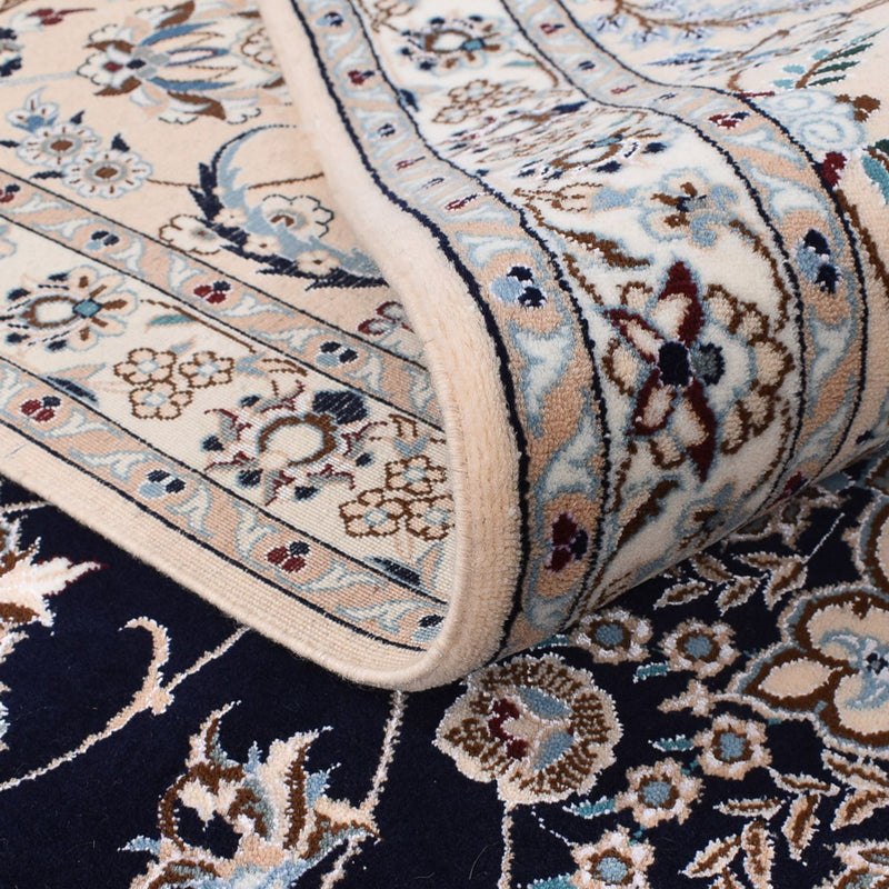 Alfombra Persa - Nain - Prima - 300 x 254 cm - azul oscuro