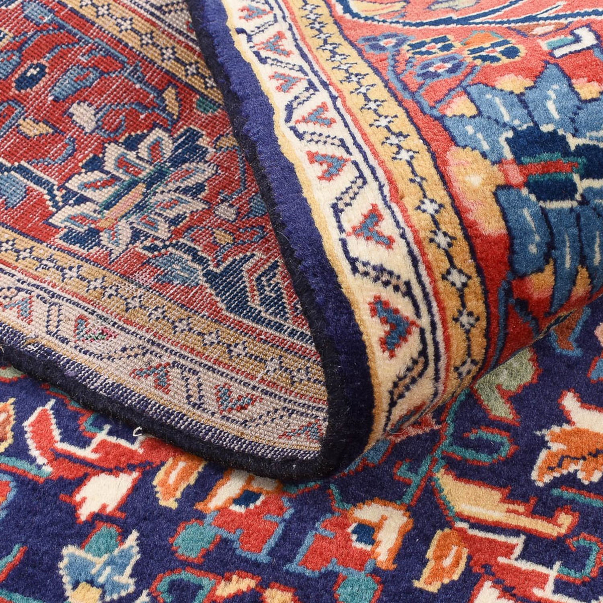 Alfombra persa - Nómada - 170 x 110 cm - azul oscuro