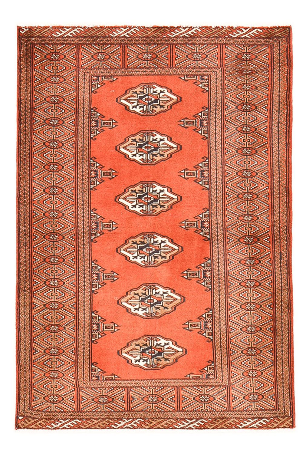Alfombra persa - Nómada - 151 x 100 cm - naranja