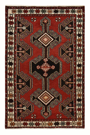 Alfombra persa - Nómada - 153 x 100 cm - rojo