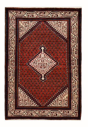 Alfombra persa - Clásica - 155 x 100 cm - rojo