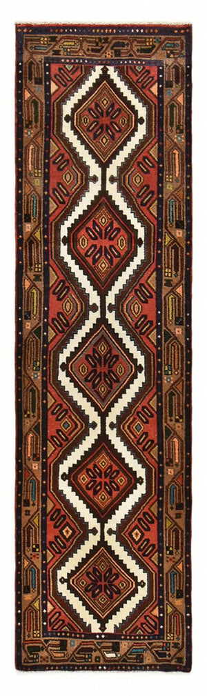 Alfombra de pasillo Alfombra persa - Nómada - 292 x 75 cm - rojo oscuro