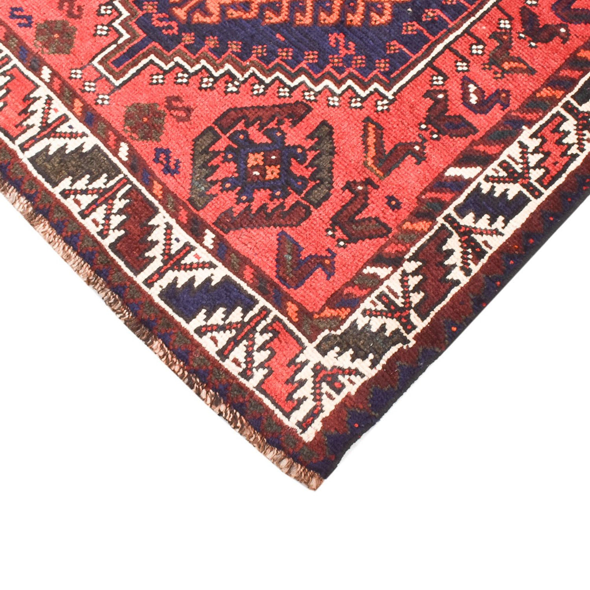 Alfombra persa - Nómada - 163 x 112 cm - rojo
