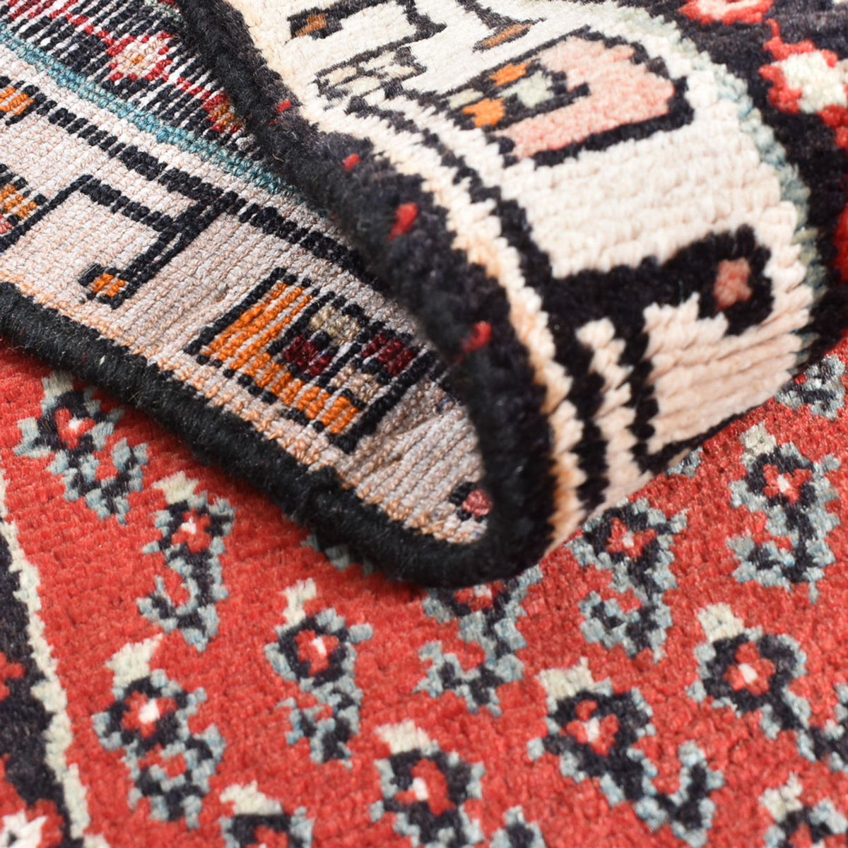 Alfombra de pasillo Alfombra persa - Nómada - 260 x 70 cm - rojo