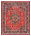 Alfombra persa - Clásica forma especial - 340 x 303 cm - rojo