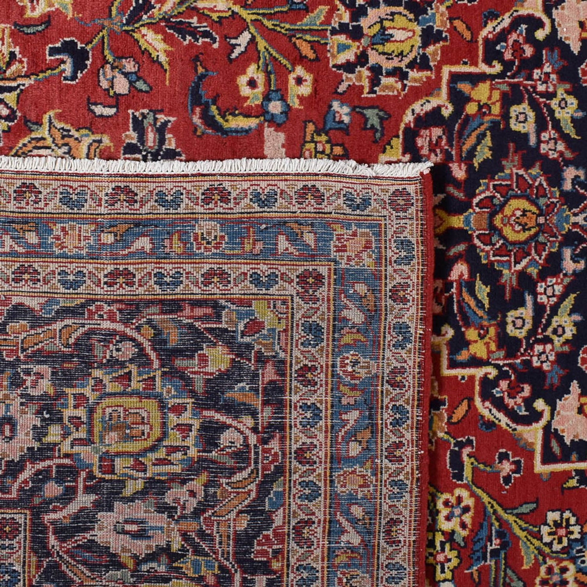 Alfombra persa - Keshan - 411 x 293 cm - rojo