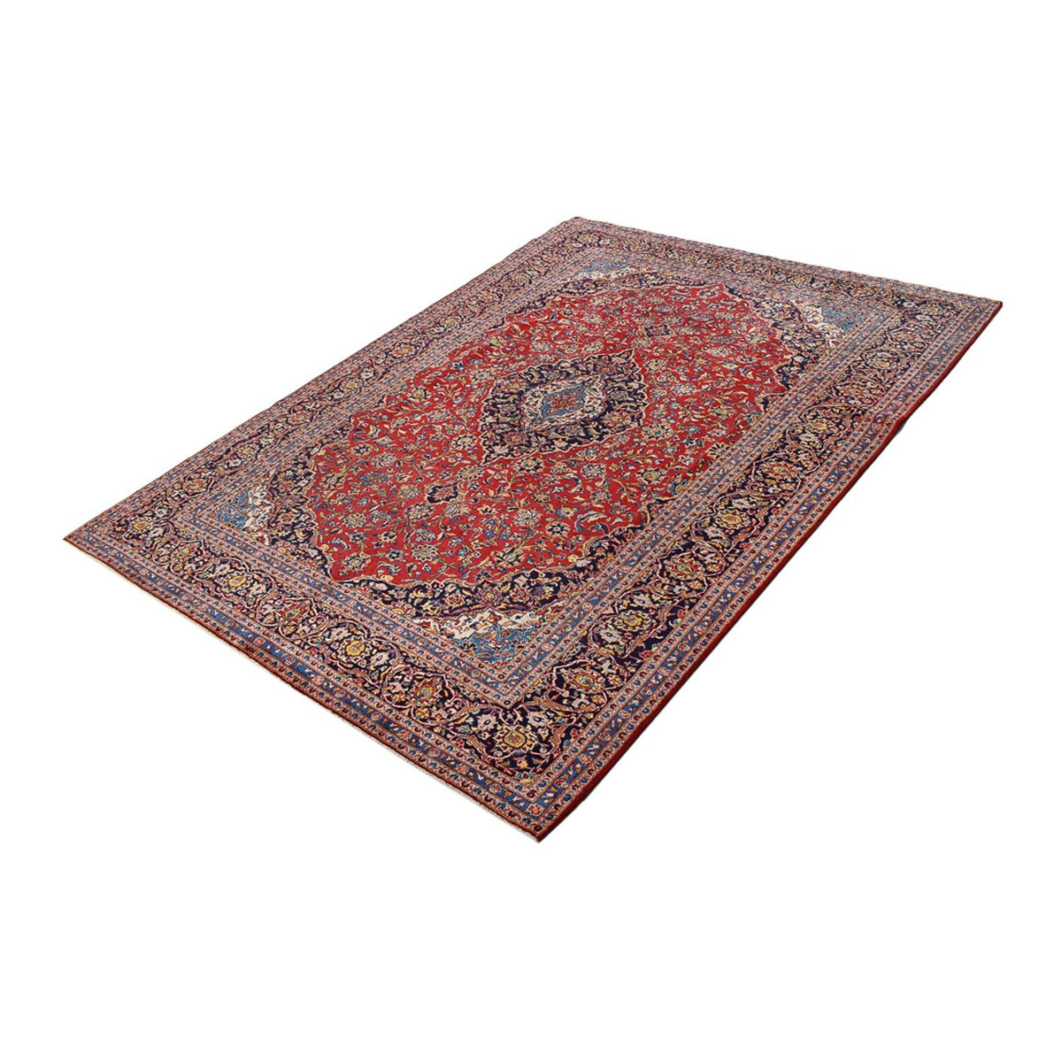 Alfombra persa - Keshan - 411 x 293 cm - rojo