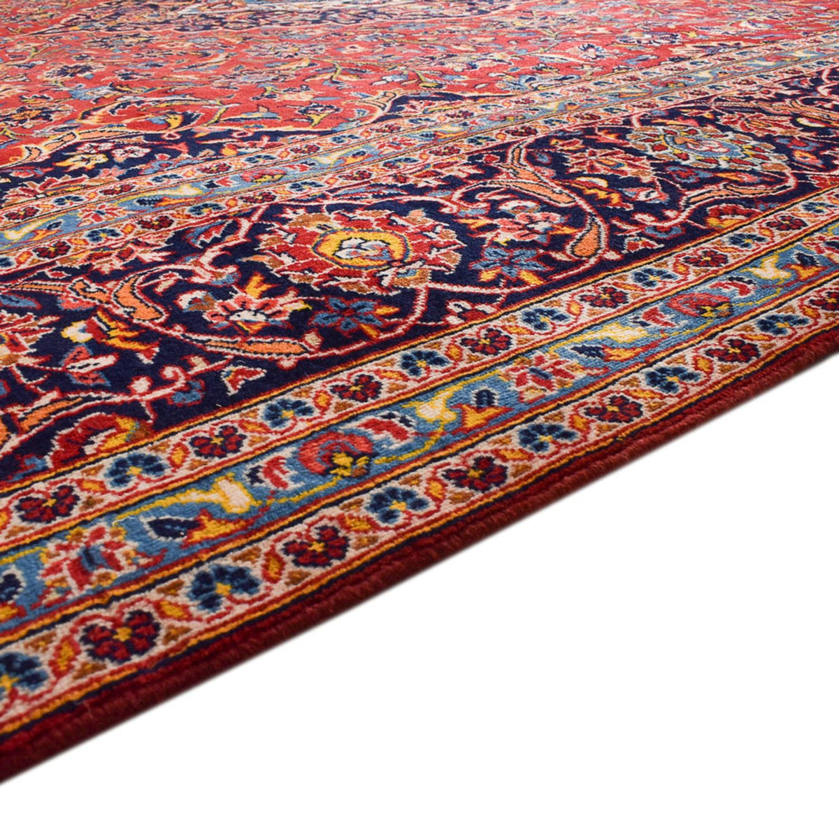 Alfombra persa - Keshan - 422 x 296 cm - rojo