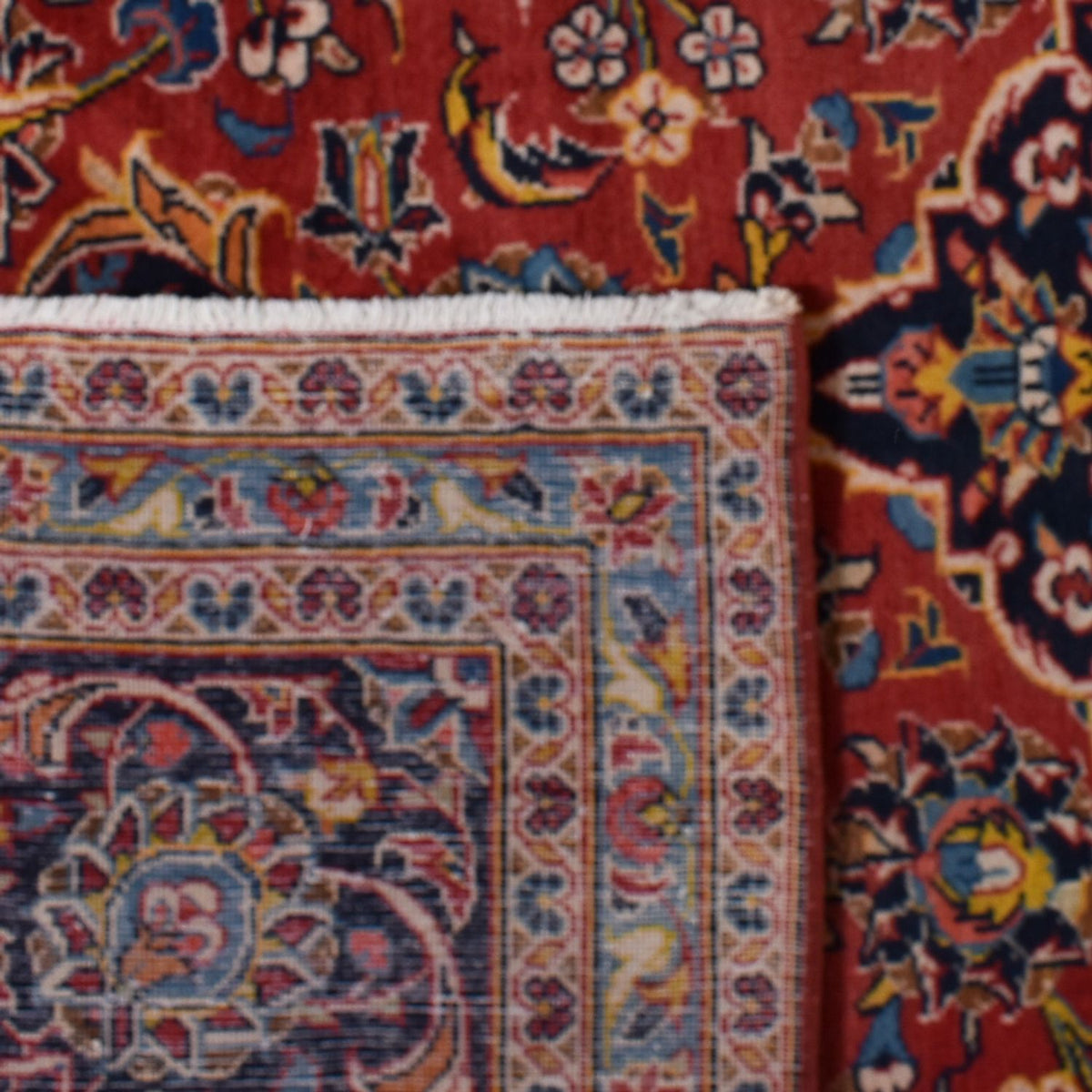 Alfombra persa - Keshan - 422 x 296 cm - rojo