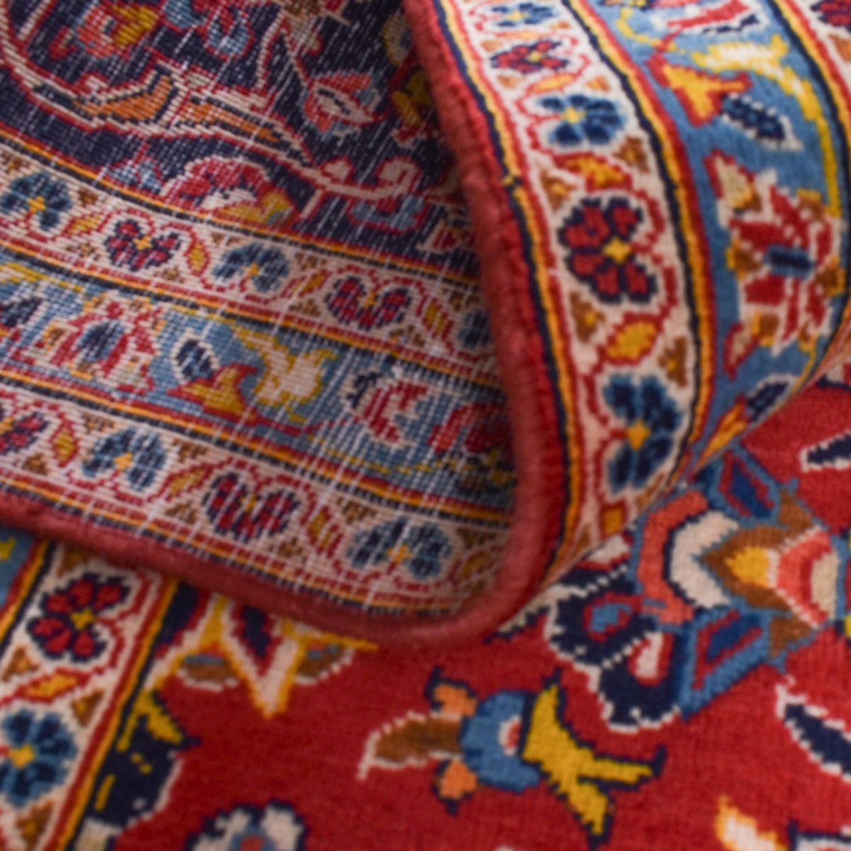 Alfombra persa - Keshan - 422 x 296 cm - rojo