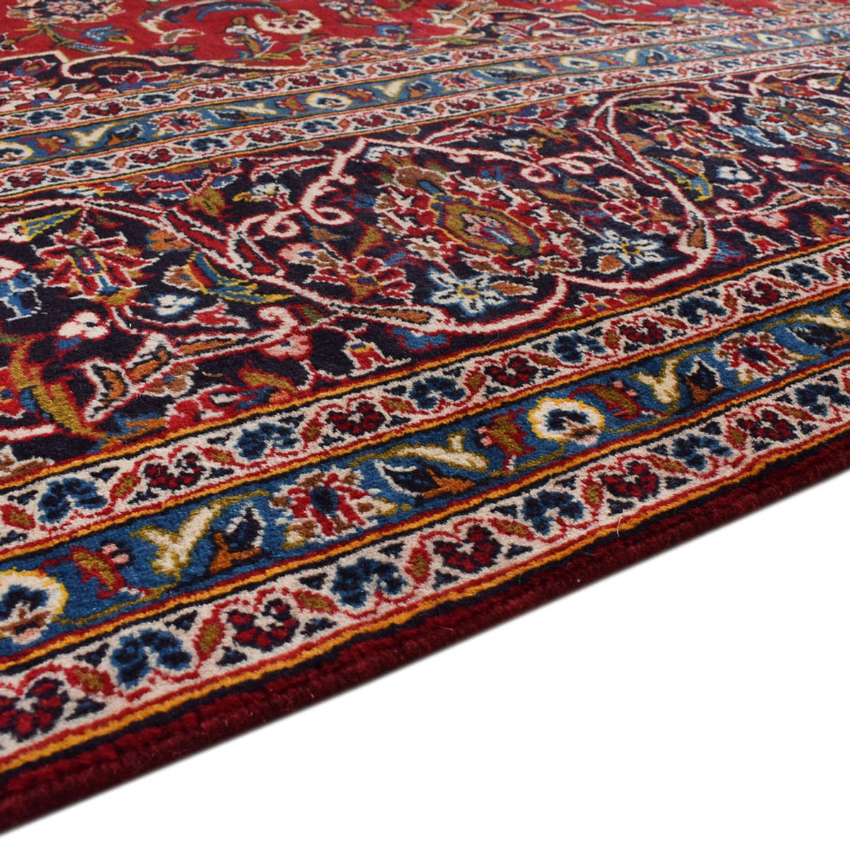 Alfombra persa - Keshan - 395 x 288 cm - rojo