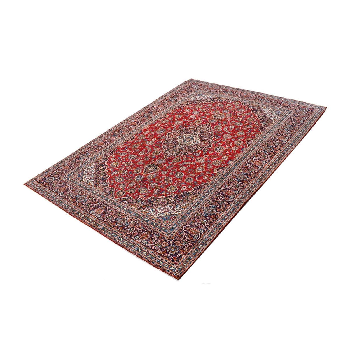 Alfombra persa - Keshan - 395 x 288 cm - rojo