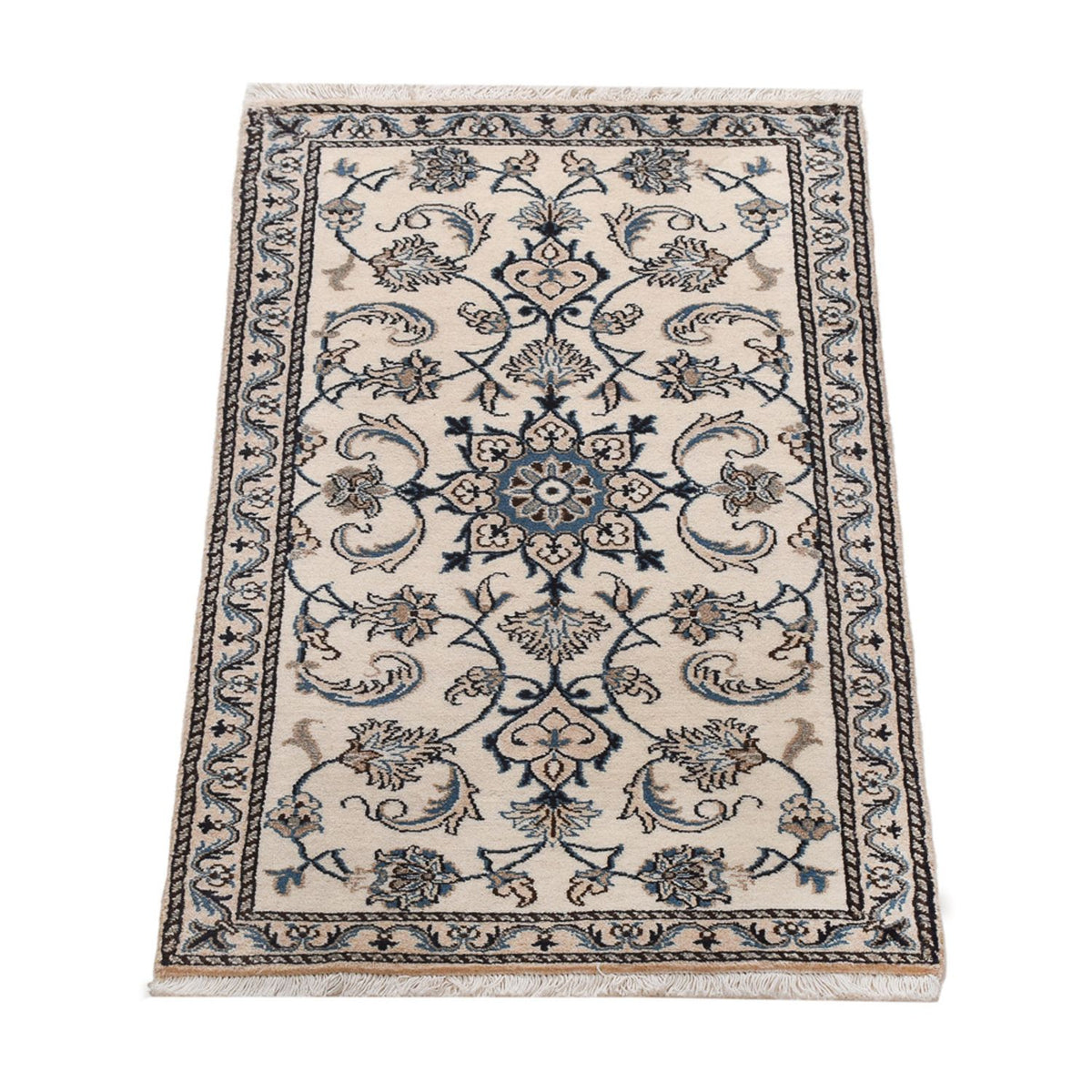 Alfombra persa - Nain - 140 x 69 cm - crema