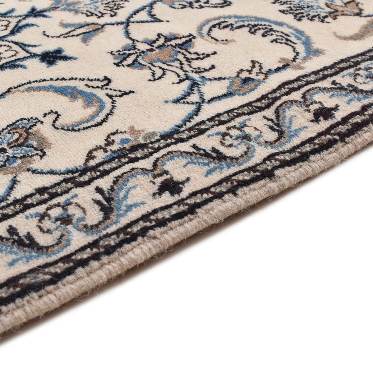 Alfombra persa - Nain - 136 x 68 cm - crema