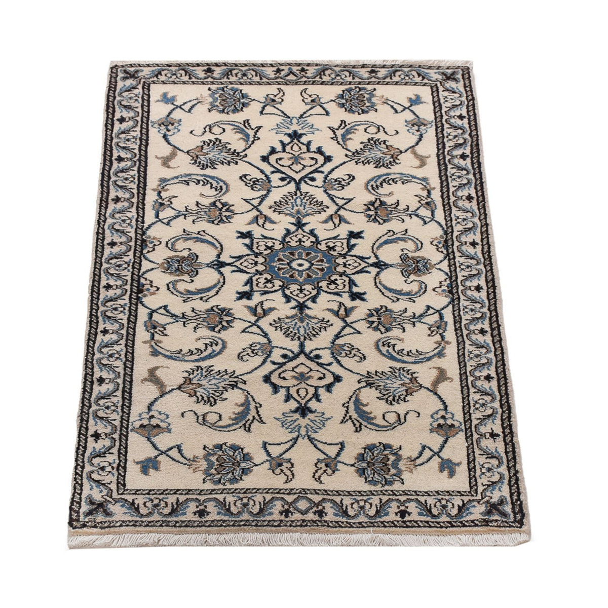 Alfombra persa - Nain - 136 x 68 cm - crema