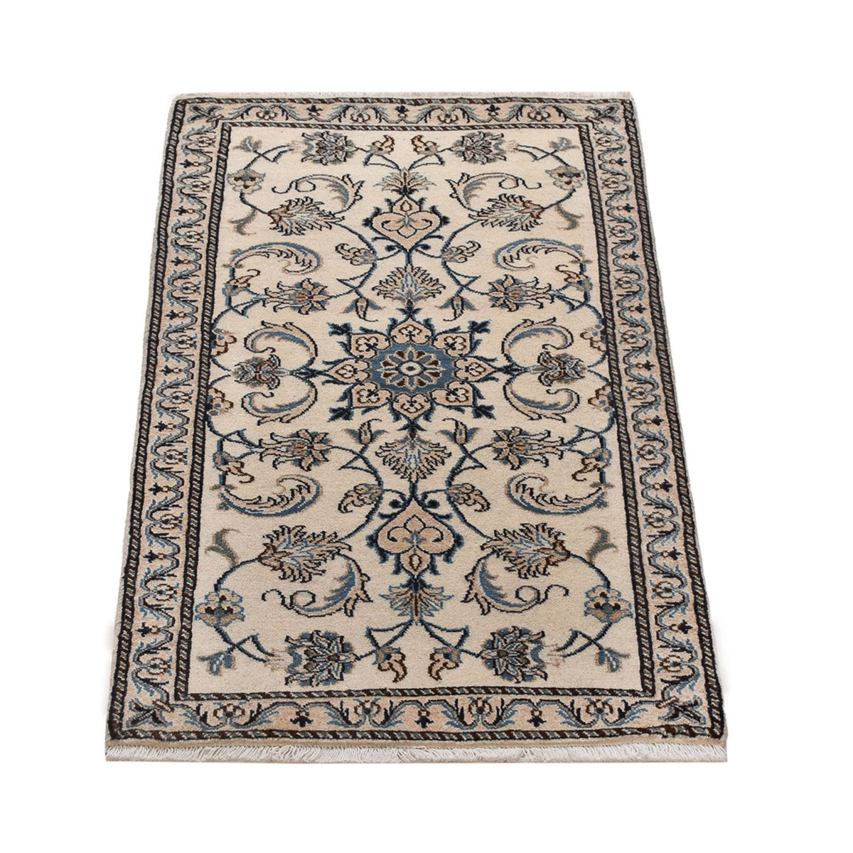 Alfombra persa - Nain - 142 x 69 cm - crema
