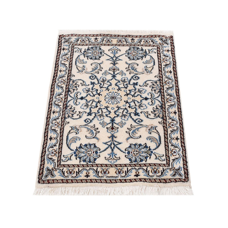 Alfombra persa - Nain - 85 x 56 cm - crema