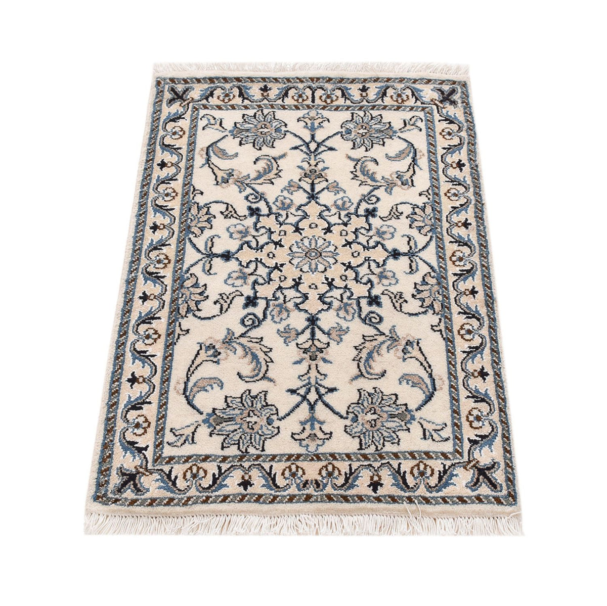 Alfombra persa - Nain - 92 x 60 cm - crema