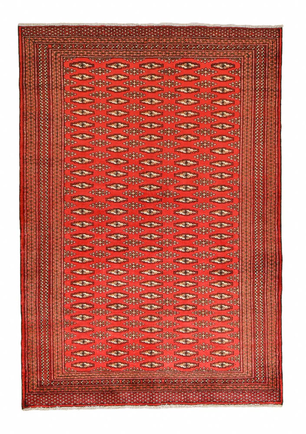 Alfombra Turkaman - 189 x 130 cm - rojo