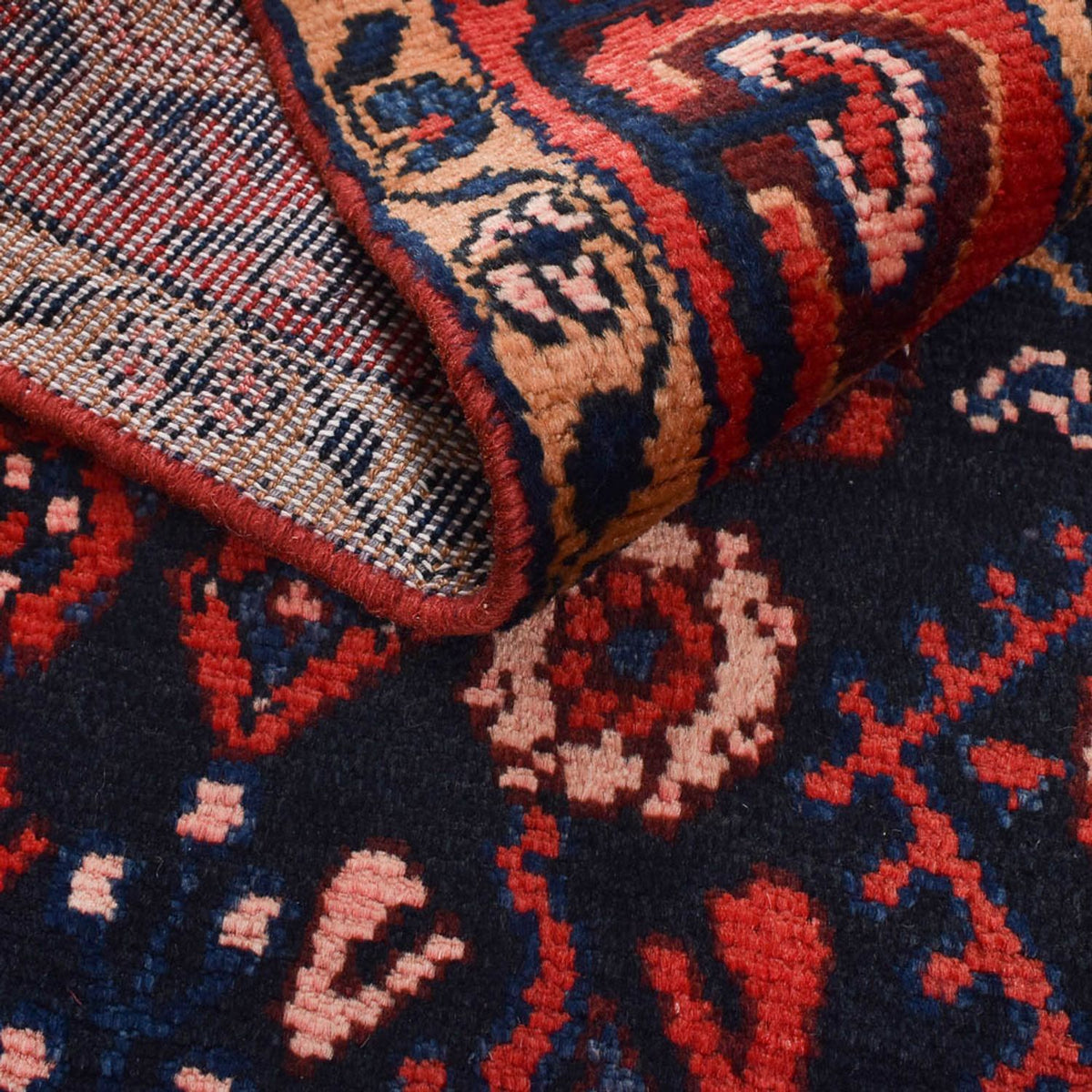 Alfombra persa - Nómada - 173 x 111 cm - azul oscuro
