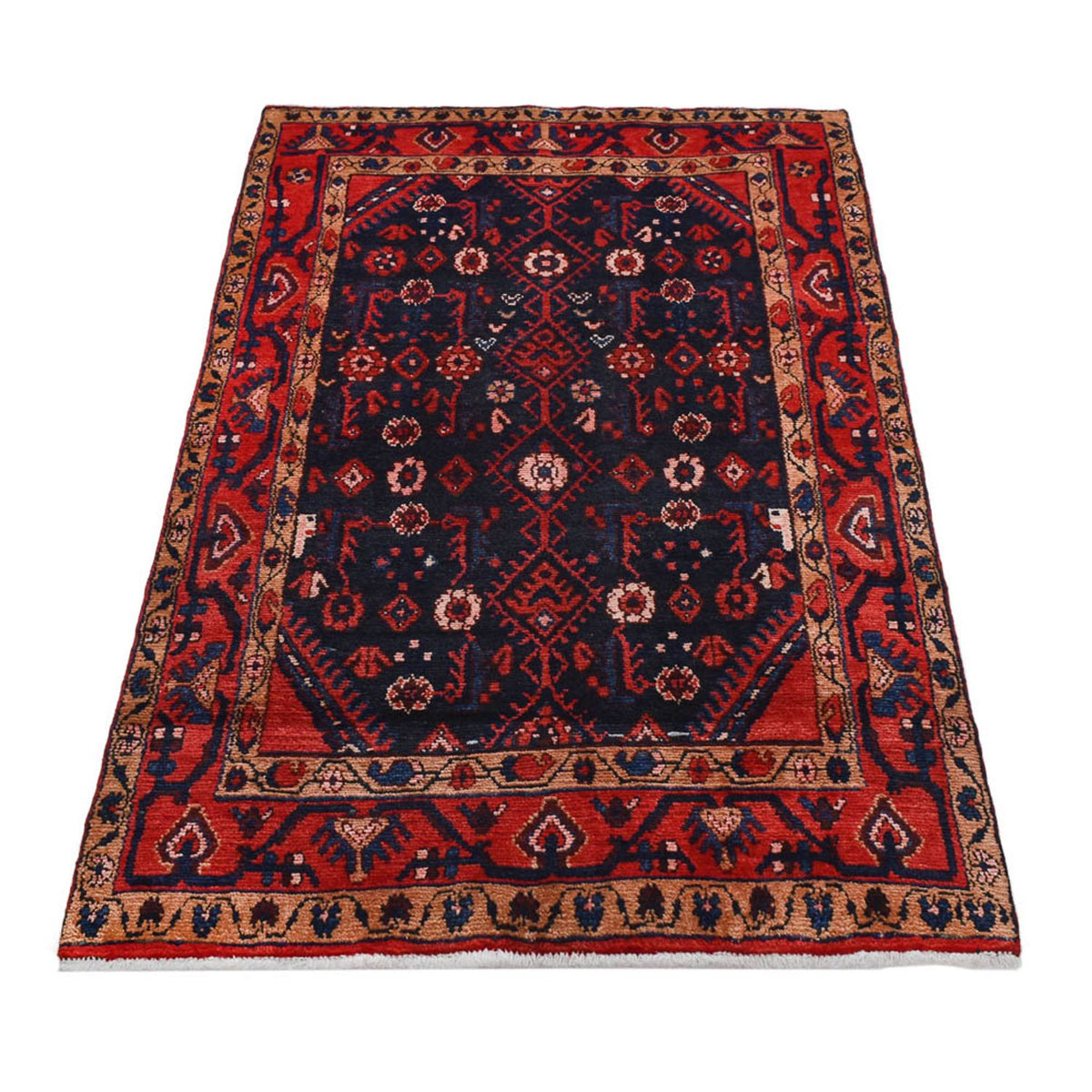 Alfombra persa - Nómada - 173 x 111 cm - azul oscuro