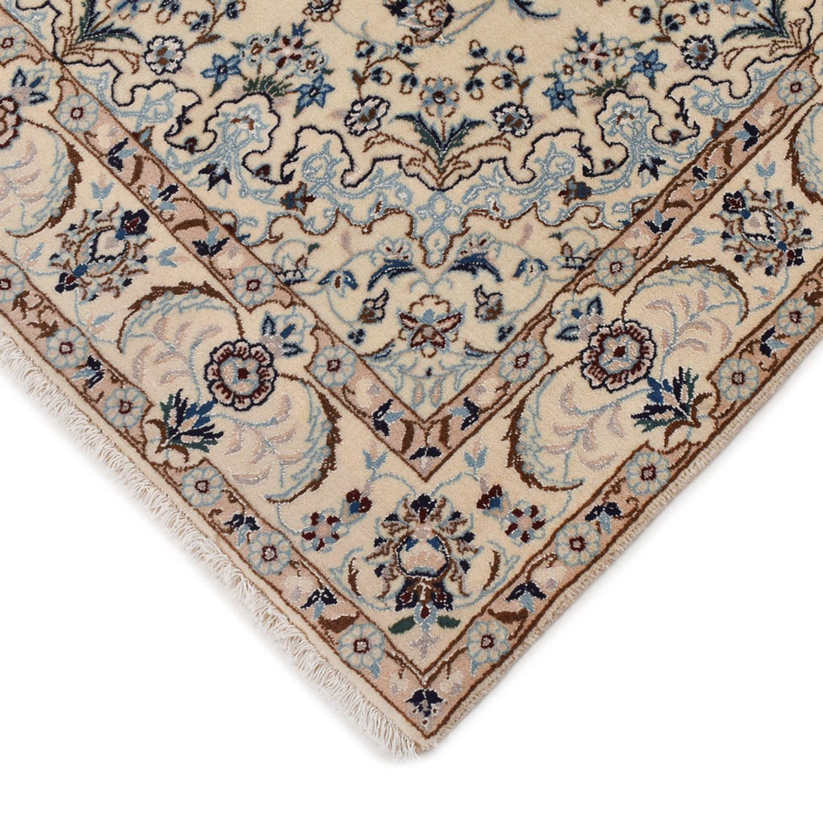 Alfombra Persa - Nain - Real - 204 x 126 cm - beige