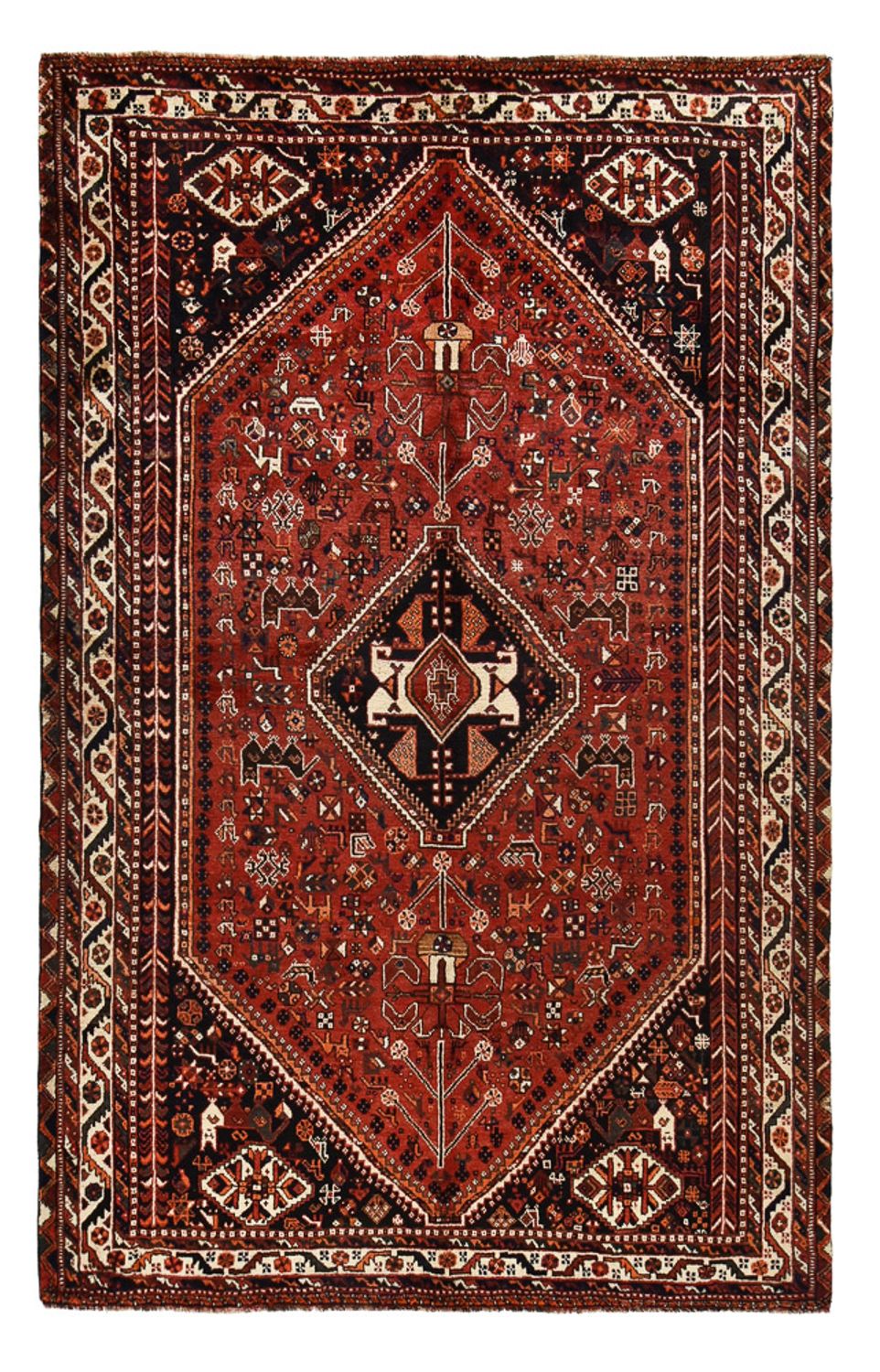 Alfombra persa - Nómada - 281 x 178 cm - rojo
