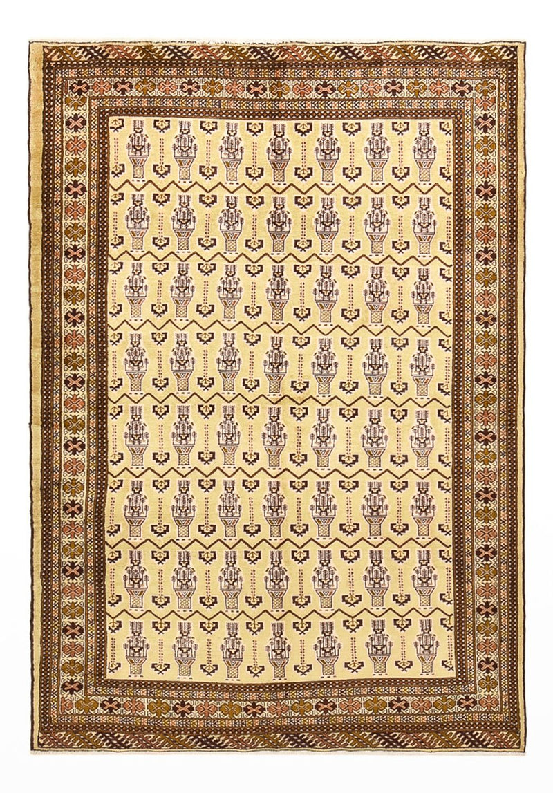 Alfombra Turkaman - 213 x 146 cm - beige claro