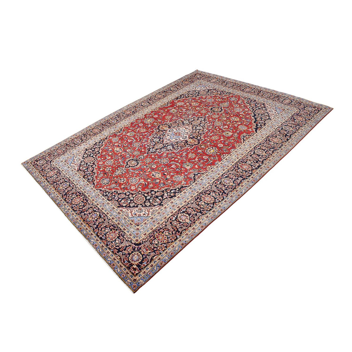 Alfombra persa - Keshan - 378 x 285 cm - rojo