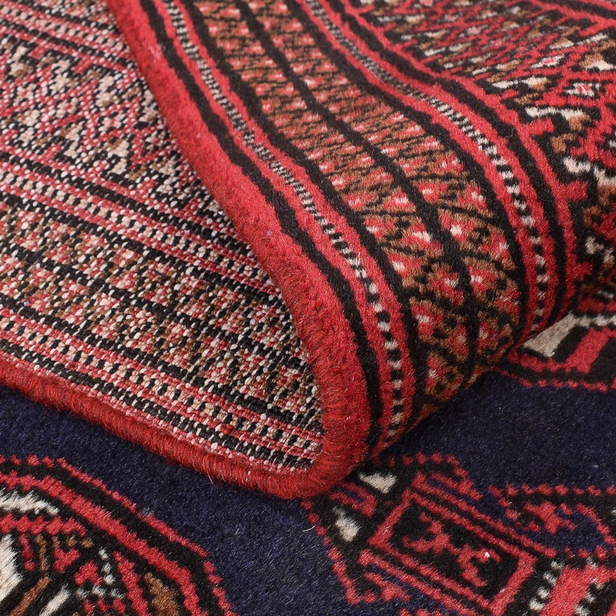Alfombra Turkaman - 190 x 129 cm - rojo