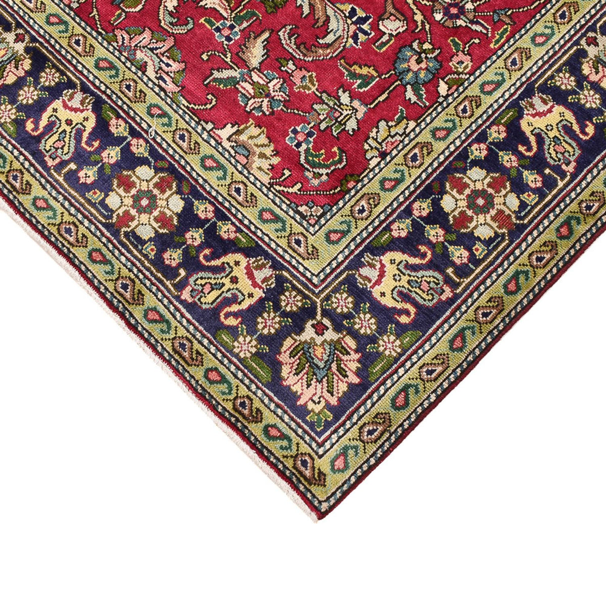Alfombra persa - Tabriz - 198 x 142 cm - rojo