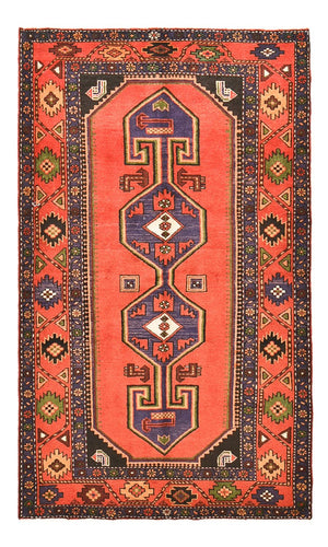 Alfombra persa - Bidjar - 226 x 136 cm - naranja