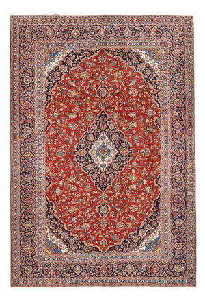 Alfombra persa - Keshan - 422 x 290 cm - rojo