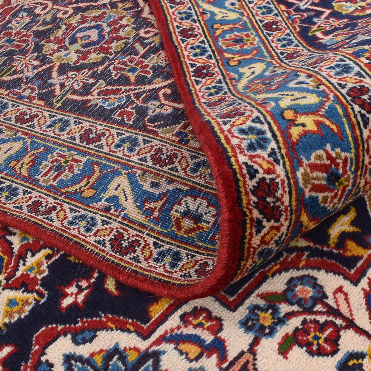 Alfombra persa - Keshan - 422 x 290 cm - rojo