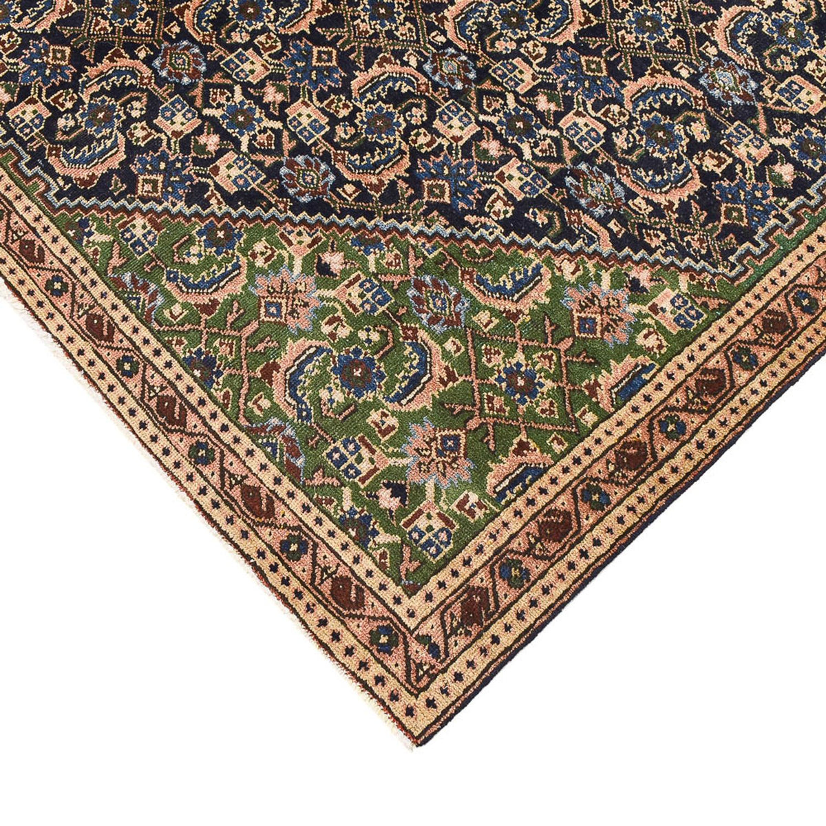 Alfombra persa - Nómada - 288 x 181 cm - verde oscuro