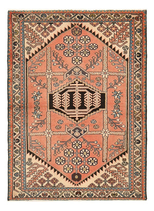 Alfombra persa - Nómada - 141 x 103 cm - rojo claro