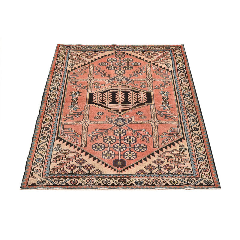 Alfombra persa - Nómada - 141 x 103 cm - rojo claro