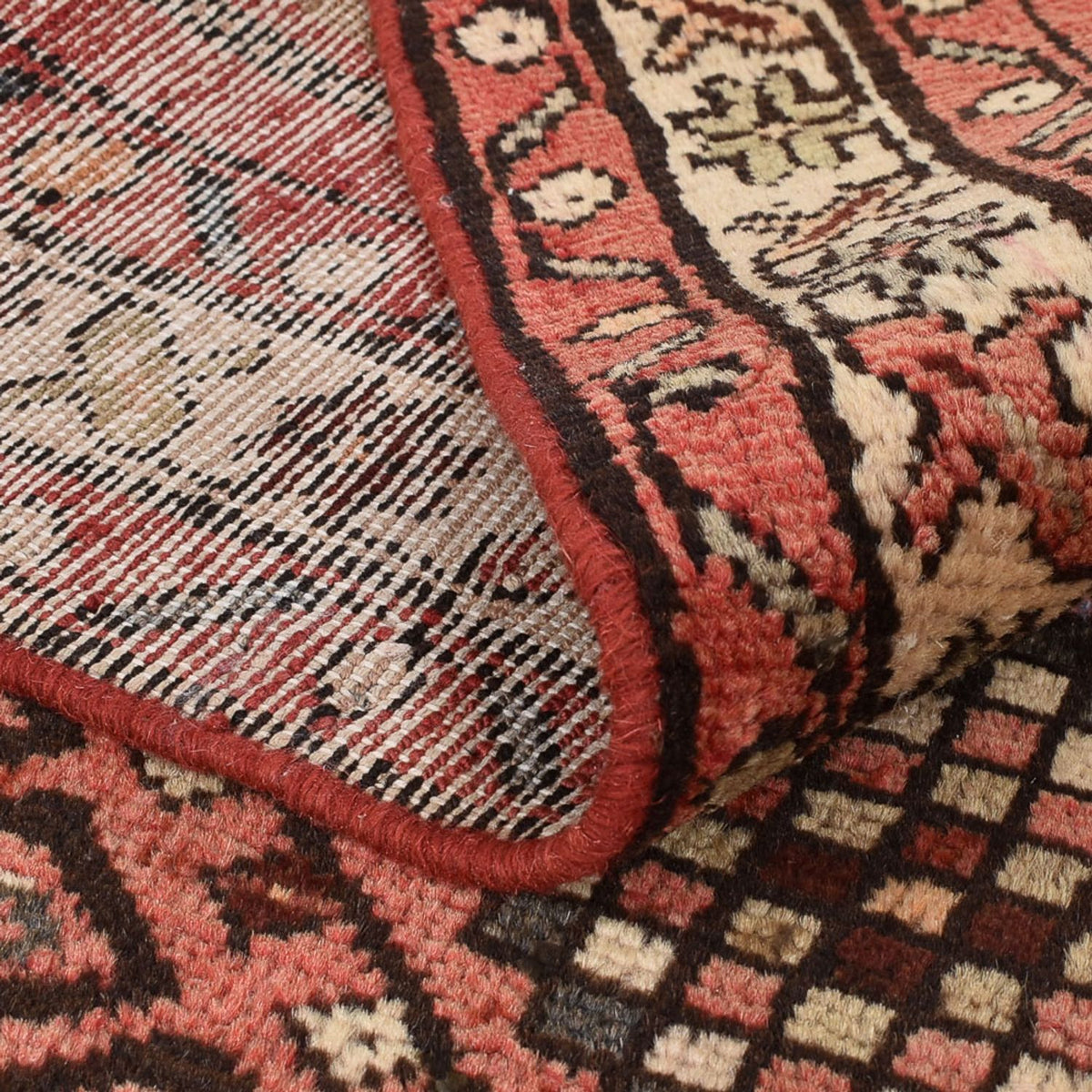 Alfombra de pasillo Alfombra persa - Nómada - 318 x 109 cm - terracota